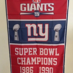 New York Giants Super Bowl Banner Championship Flag