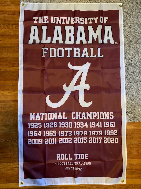 Handmade Wood College Football 2011 National Champions Alabama Crimson Tide