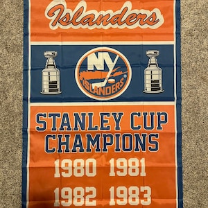 New York Islanders Wool Dynasty Banner Stanley Cup Champions 