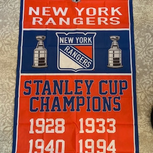 New York Rangers Stanley Cup Championship Banner Flag