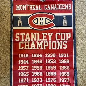 Montreal Canadiens Stanley Cup Cup Banner Flagge