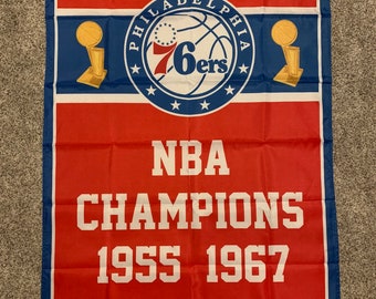 Philadelphia 76ers NBA Championship Banner Flag
