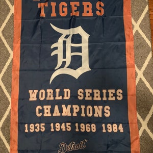 Detroit Tigers World Series Championship Flag