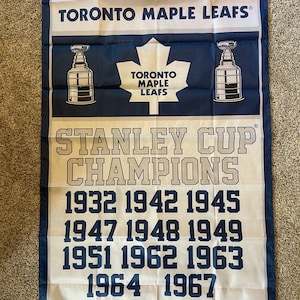 Toronto Maple Leafs Stanley Cup Cup Flagge