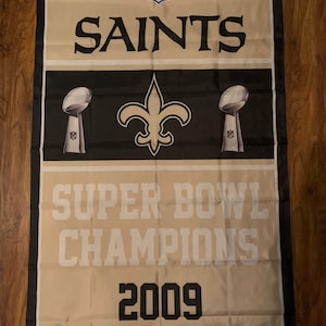 New Orleans Saints Super Bowl Banner Championship Flag