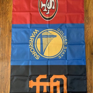 Drapeau des sports de la région de la baie de San Francisco Giants Warriors 49ers Banner
