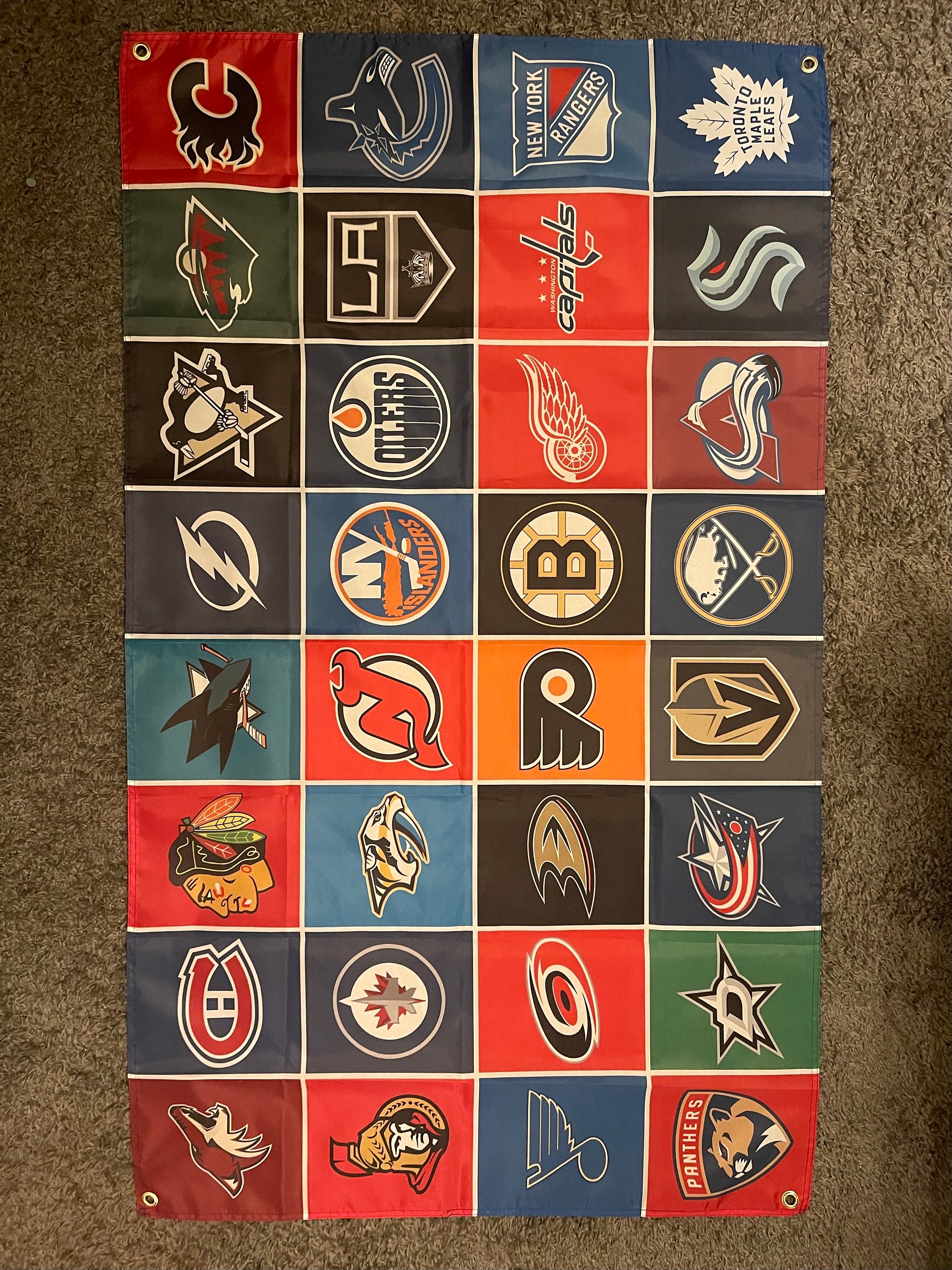 Puck Marks  All 32 NHL Teams Unique Number Font Design