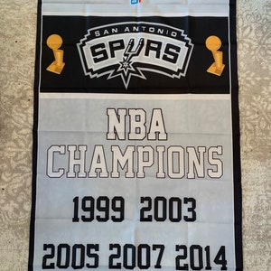 San Antonio Spurs NBA Championship Banner Flag