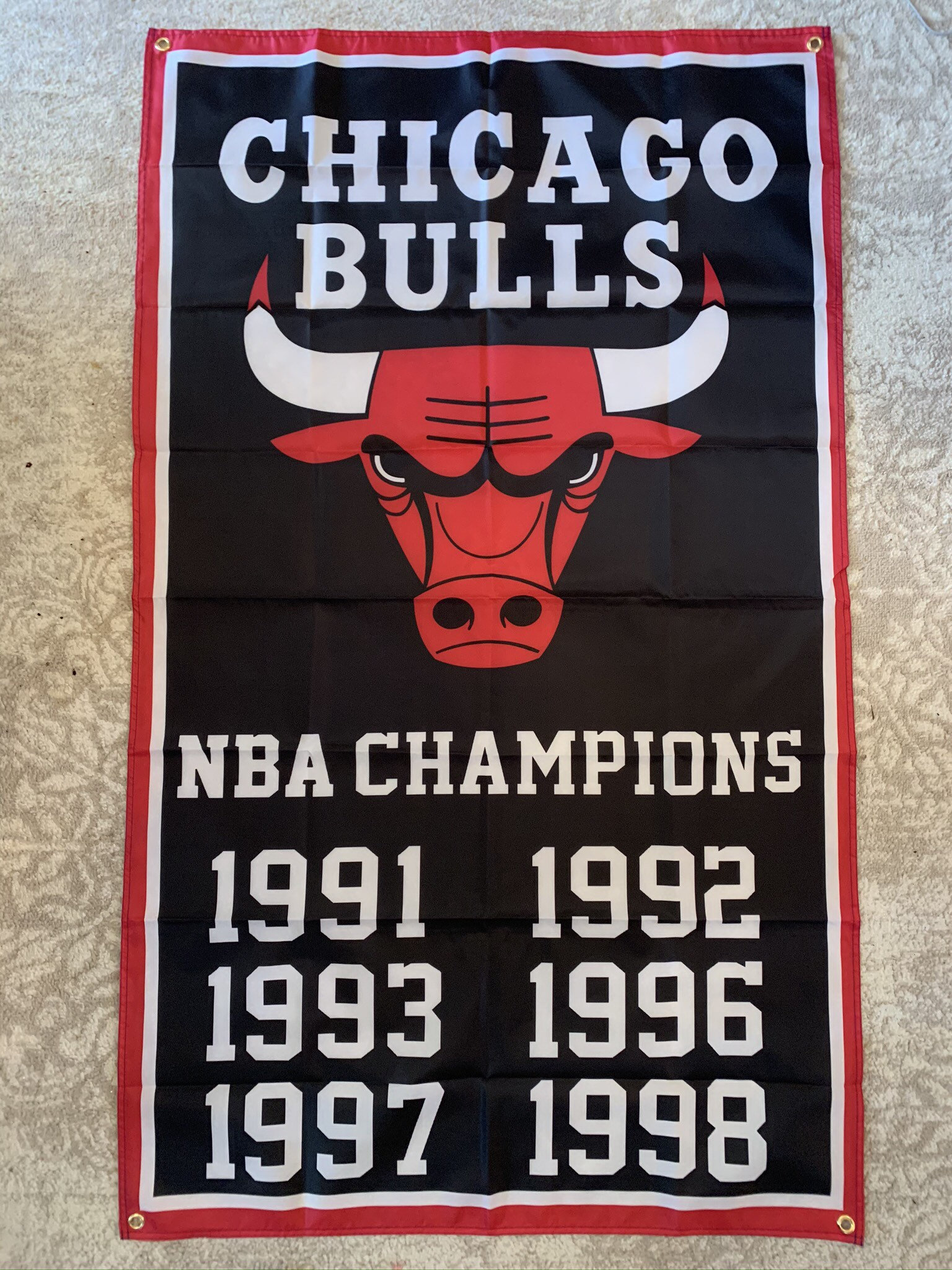 Lot Detail - 1998 Chicago Bulls NBA Champions 3Peat Custom Jeff Hamilton  Jacket