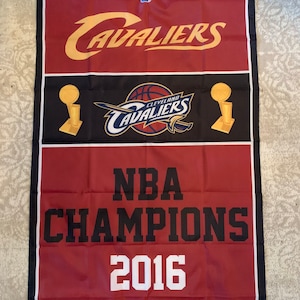 Bandera del campeonato de la NBA de los Cleveland Cavaliers
