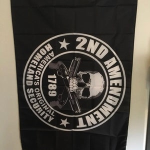 2nd Amendment 2A Original Homeland Security Banner Flag