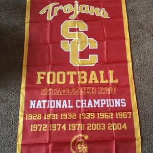 USC Trojans NCAA National Championship Banner Flag