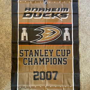 Anaheim Ducks Stanley Cup Championship Banner Flag