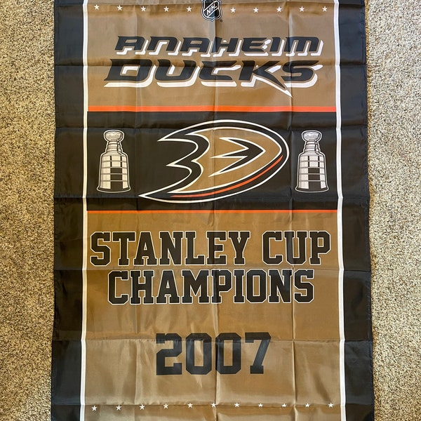 Anaheim Ducks Stanley Cup Championship Banner Flag