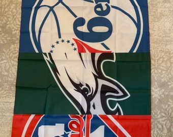 Philadelphia Sports Flag Phillies Eagles 76ers Flyers Banner