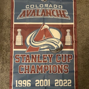 Colorado Avalanche Stanley Cup Cup Banner Flagge