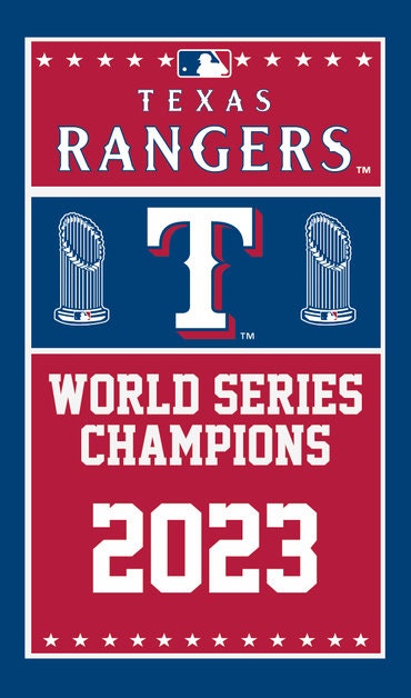 Texas Rangers World Series Championship Flag Banner - Etsy
