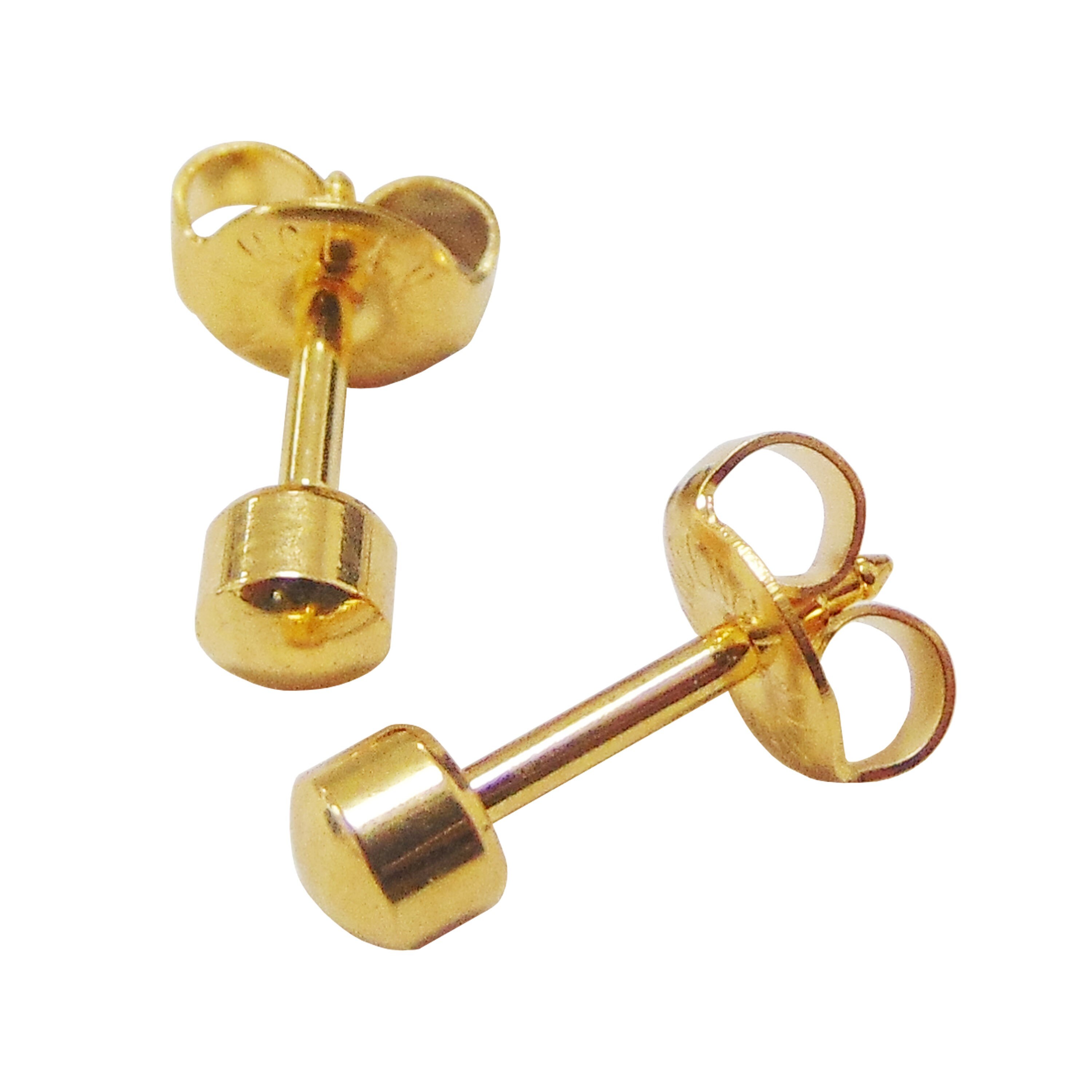 Official Caflon Blu Ear Piercing Ball Studs Gold Regular Ball Etsy.de