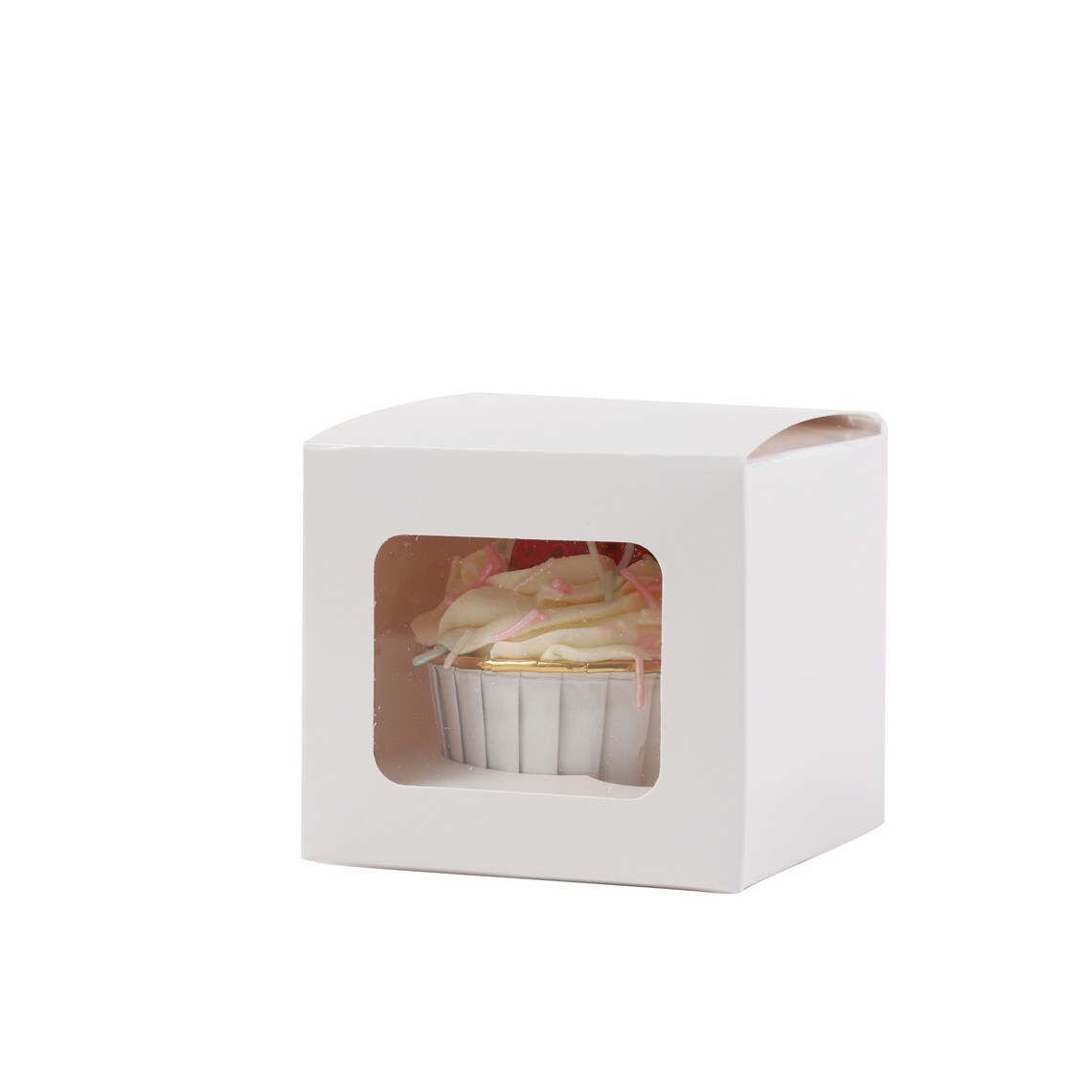 Individual White Cupcake Boxes Fairy Cake and Window Pack Of Etsy