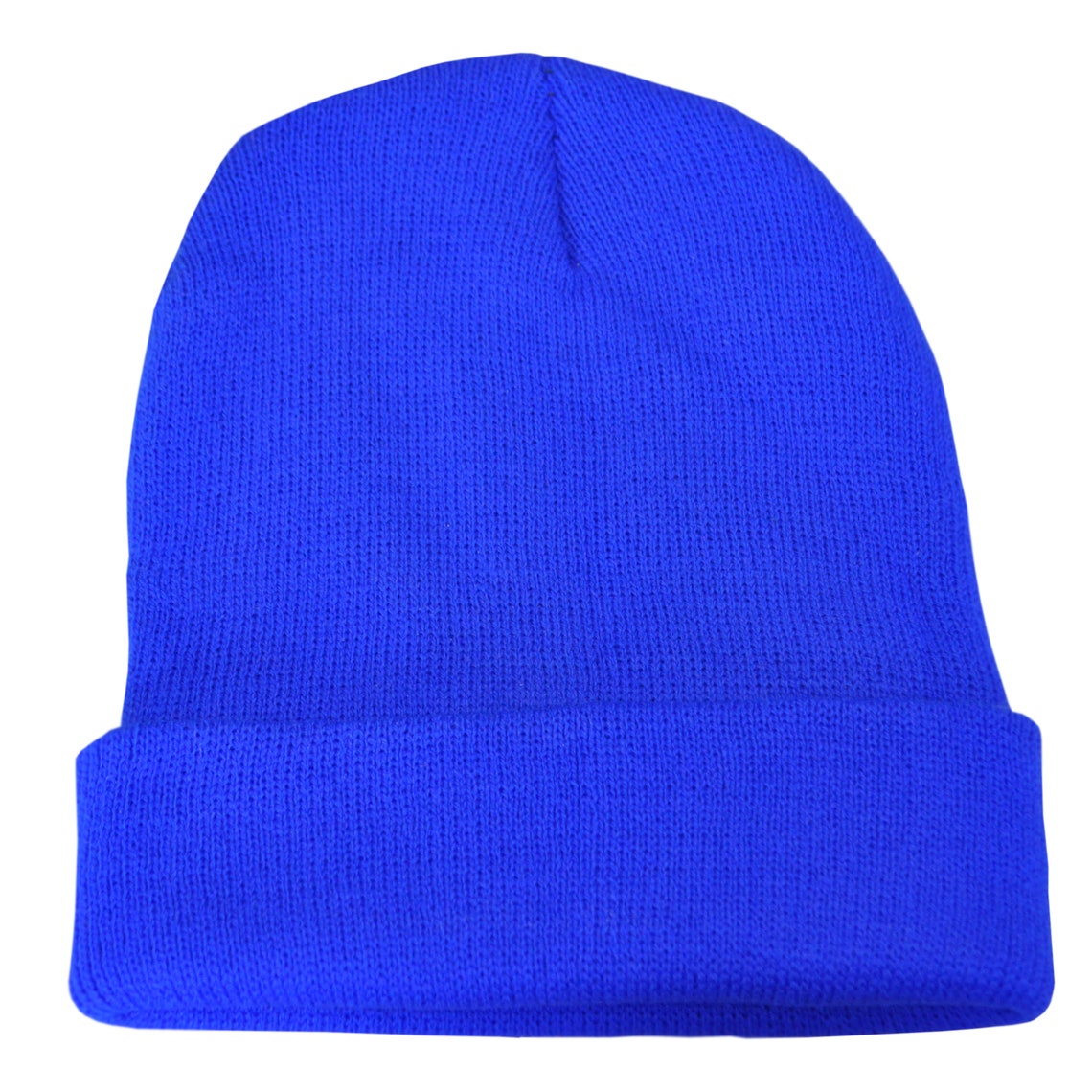 Plain Royal Blue Casual Warm Winter Beanie Hat Pack of 1 Etsy