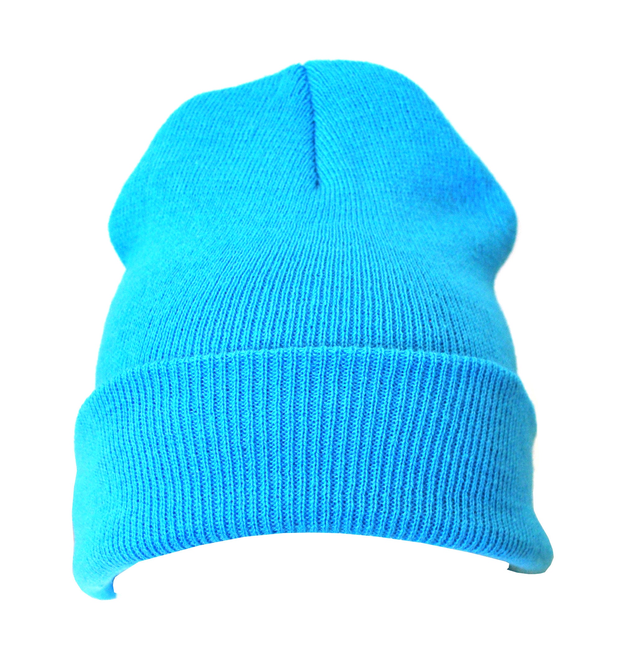 Plain Baby Blue Casual Warm Winter Beanie Hat Pack Of 50 Etsy