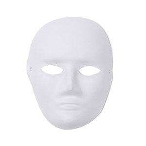 DIY Masquerade Masks White Primer Only Blank Mask Base Bulk Masquerade Masks  White Masquerade Mask Men Women Children 