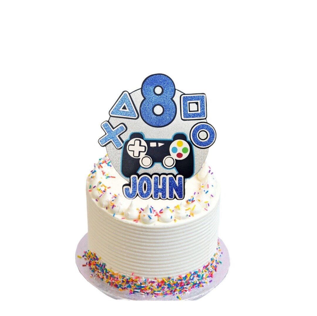 Personalized Cake Topper Game Controller Consolle Birthday Etsy