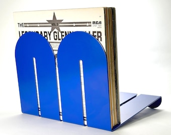 Rowley Vinyl Record Holder | Solid Steel LP Rack | Minimalist Music Storage