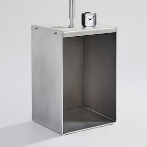 Penn Metal Nightstand – Large | Bedside Table | Aluminium | Industrial Minimalist Modern | Designed & Made in England