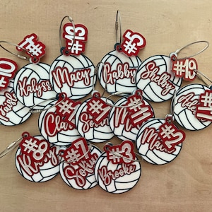 Volleyball Bag Tag or Keychain