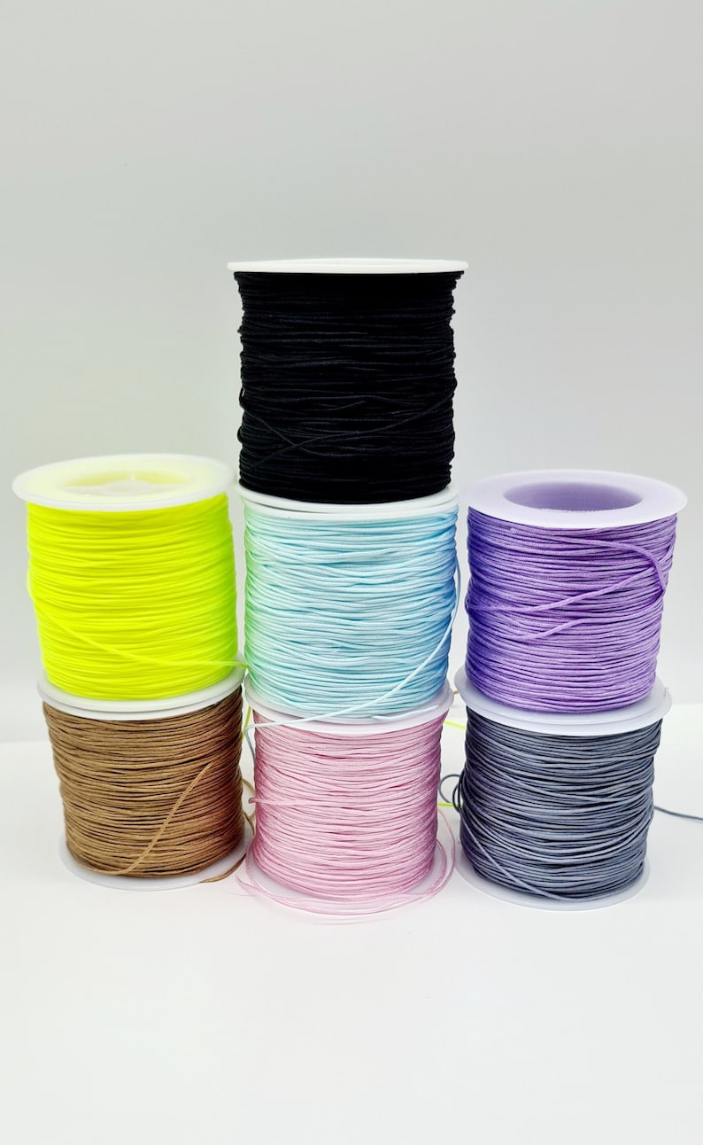 Braided nylon thread macrame thread 0.8mm image 1