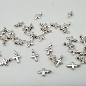 Charm croix petites breloques croix doré ou argenté afbeelding 3