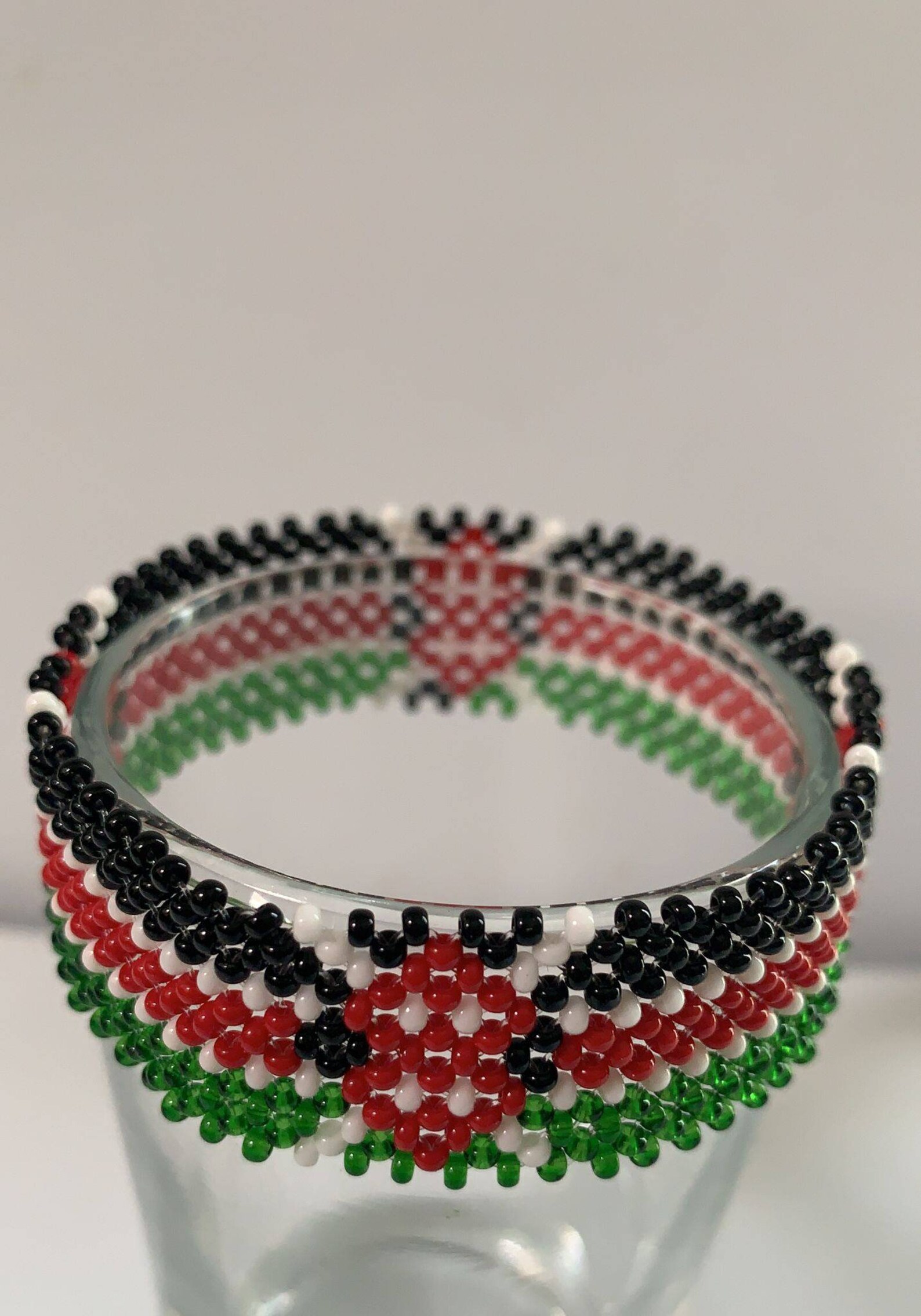 Kenya flag beaded bracelet..maasai beads Etsy