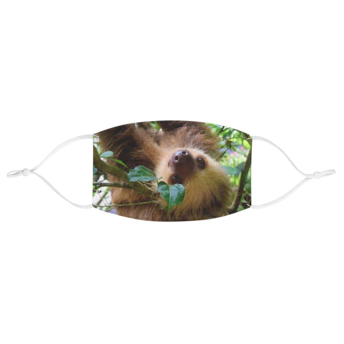 Sloth Face Mask Brown Sloth Face Mask Adult Washable Etsy