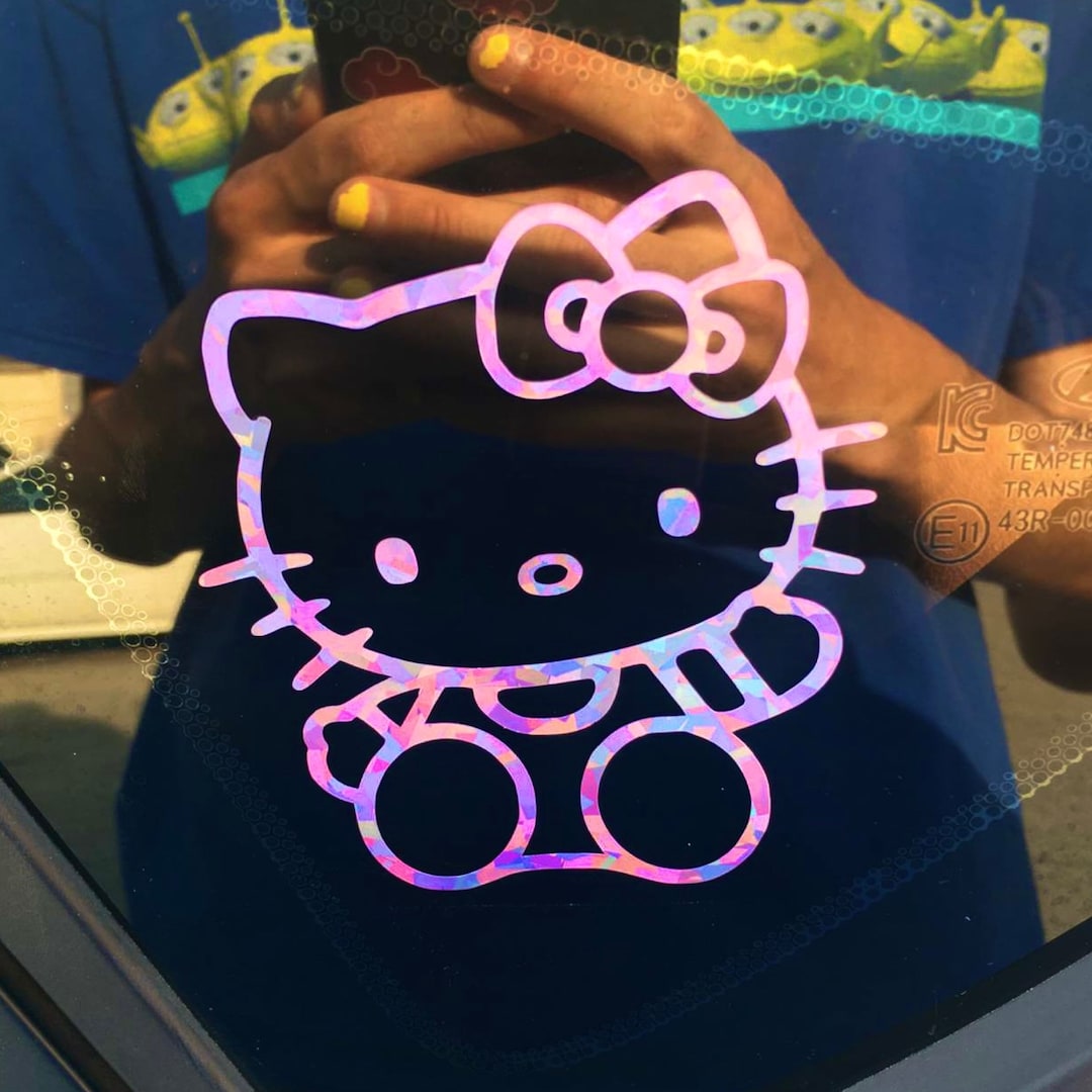 Hello Kitty Custom Sticker Hello Kitty Decal Personalized Stickers Car Decal - Etsy