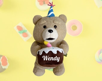 Personalised Plush Toy Ted Personalised Ted Plush Birthday Gift