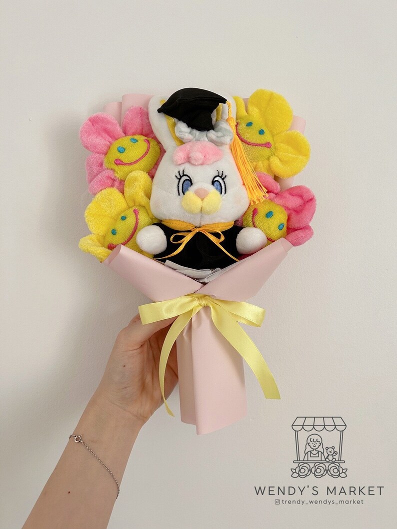 Small Graduation Plush Toy Bouquet Ted, Rico Graduation Gift Etsy