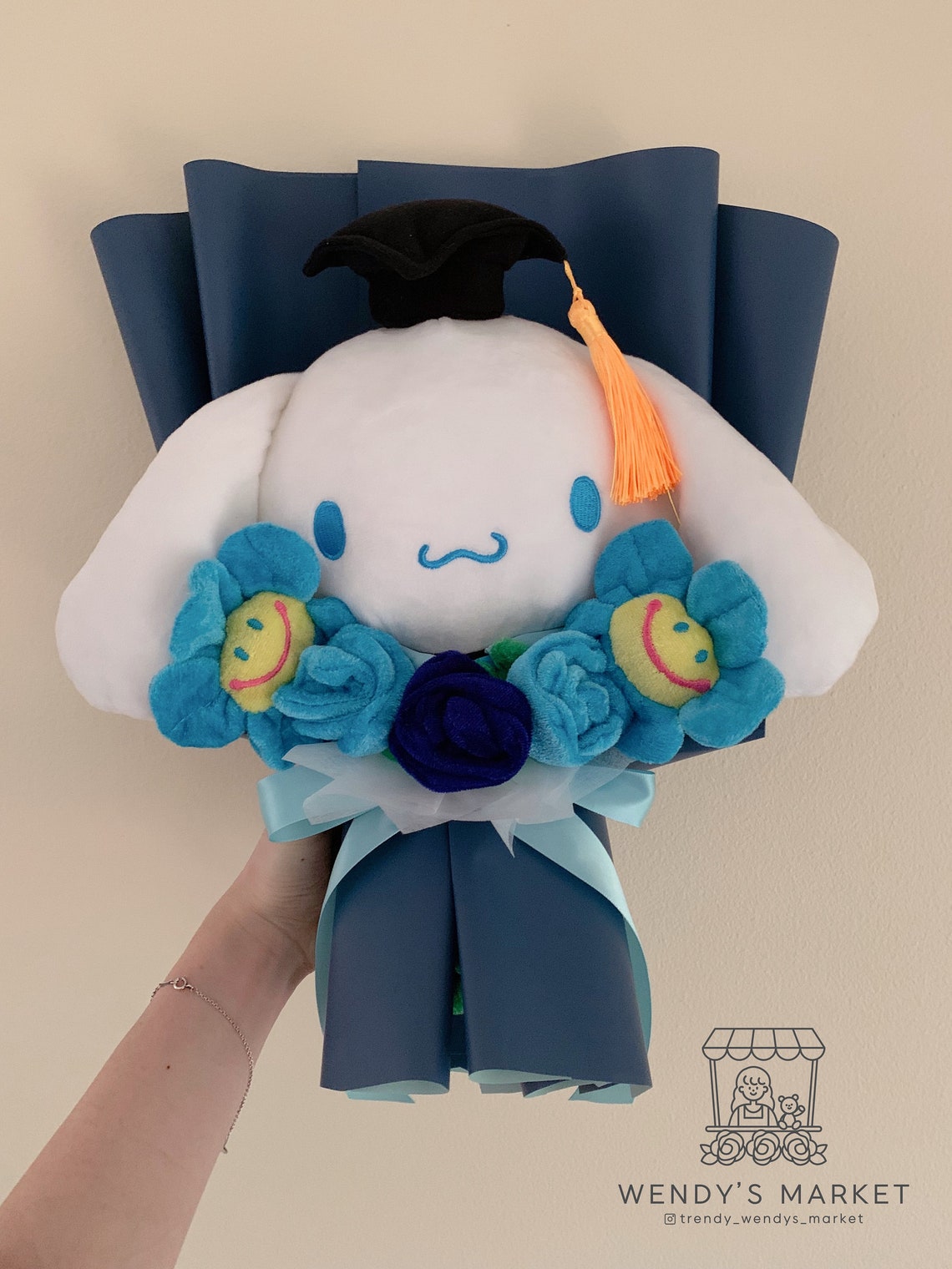 Sanrio Graduation Plush Toy Bouquet Cinnamoroll Kuromi My Etsy Australia
