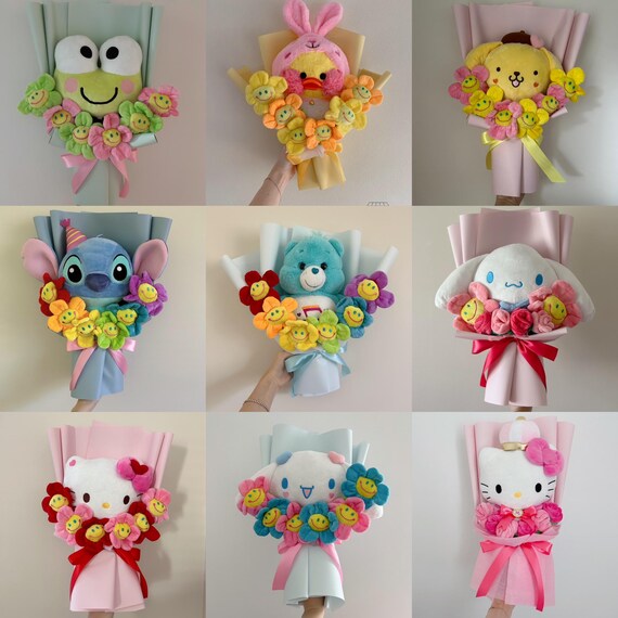 Care Bears Plush Bouquet Plush Toy Bouquet Care Bears Stitch Etsy Canada