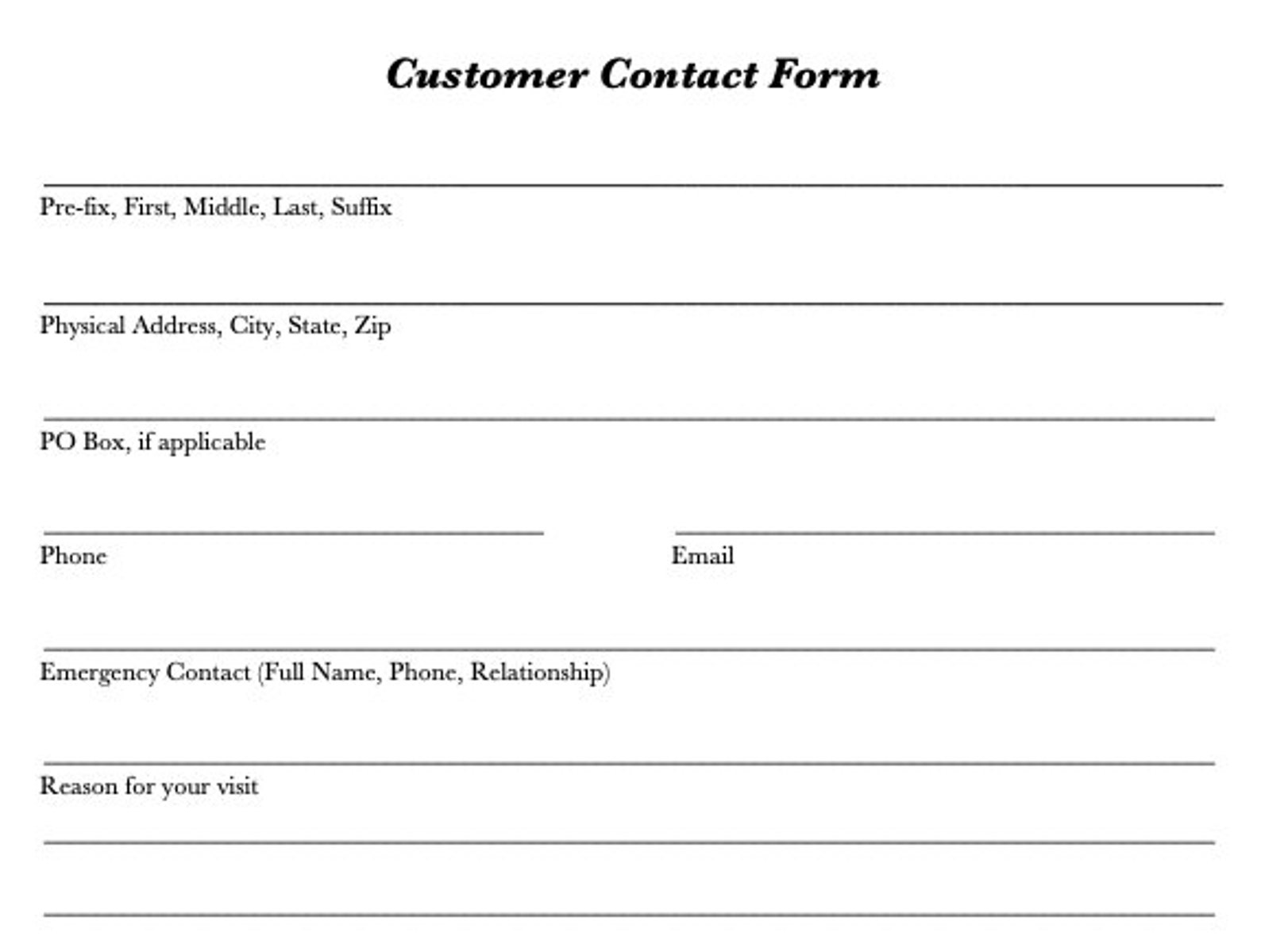 Basic Customer Contact Form - Etsy