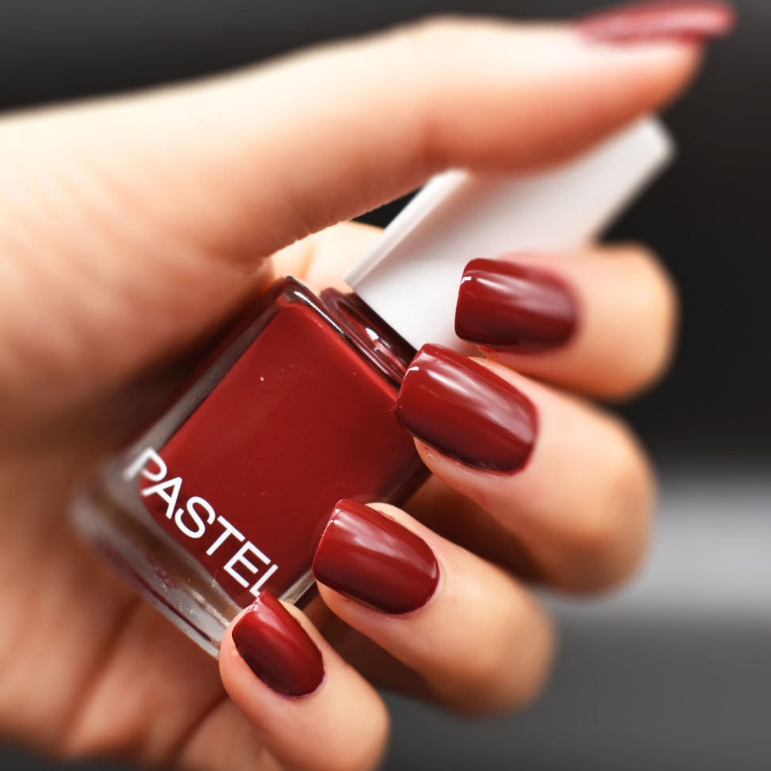 Dark Red Maroon 226 Pastel Nail Polish Long-lasting Polish - Etsy Dark Red Maroon 226 Pastel Nail Polish Long-lasting Polish - Etsy
