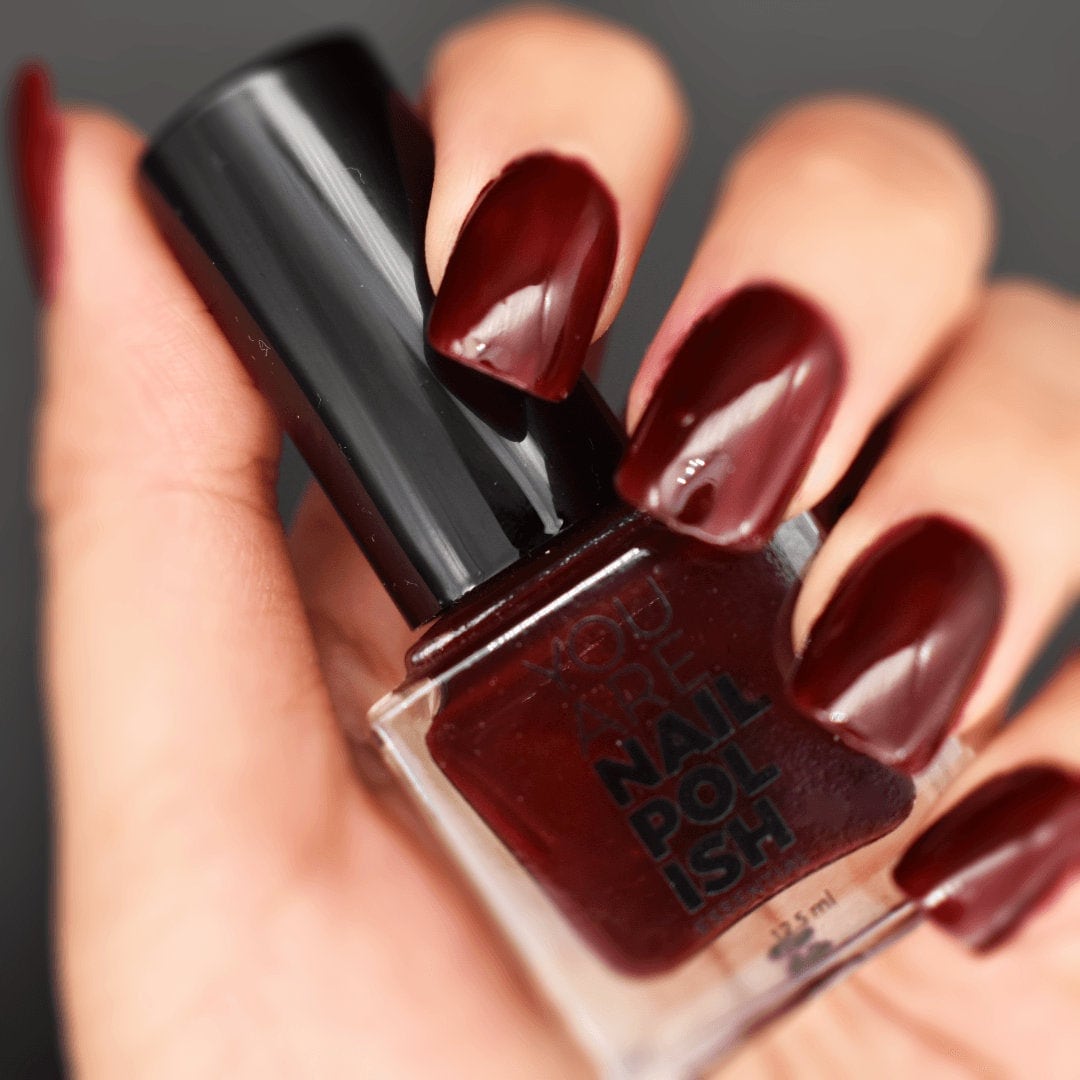 Blood Red Burgundy UR NAIL POLISH 12.5ml Etsy