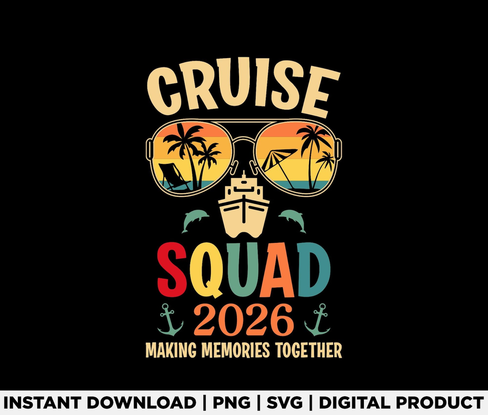 Cruise Squad 2026 Svg Png, Family Cruise Svg, Vacation Png, Holiday Png ...