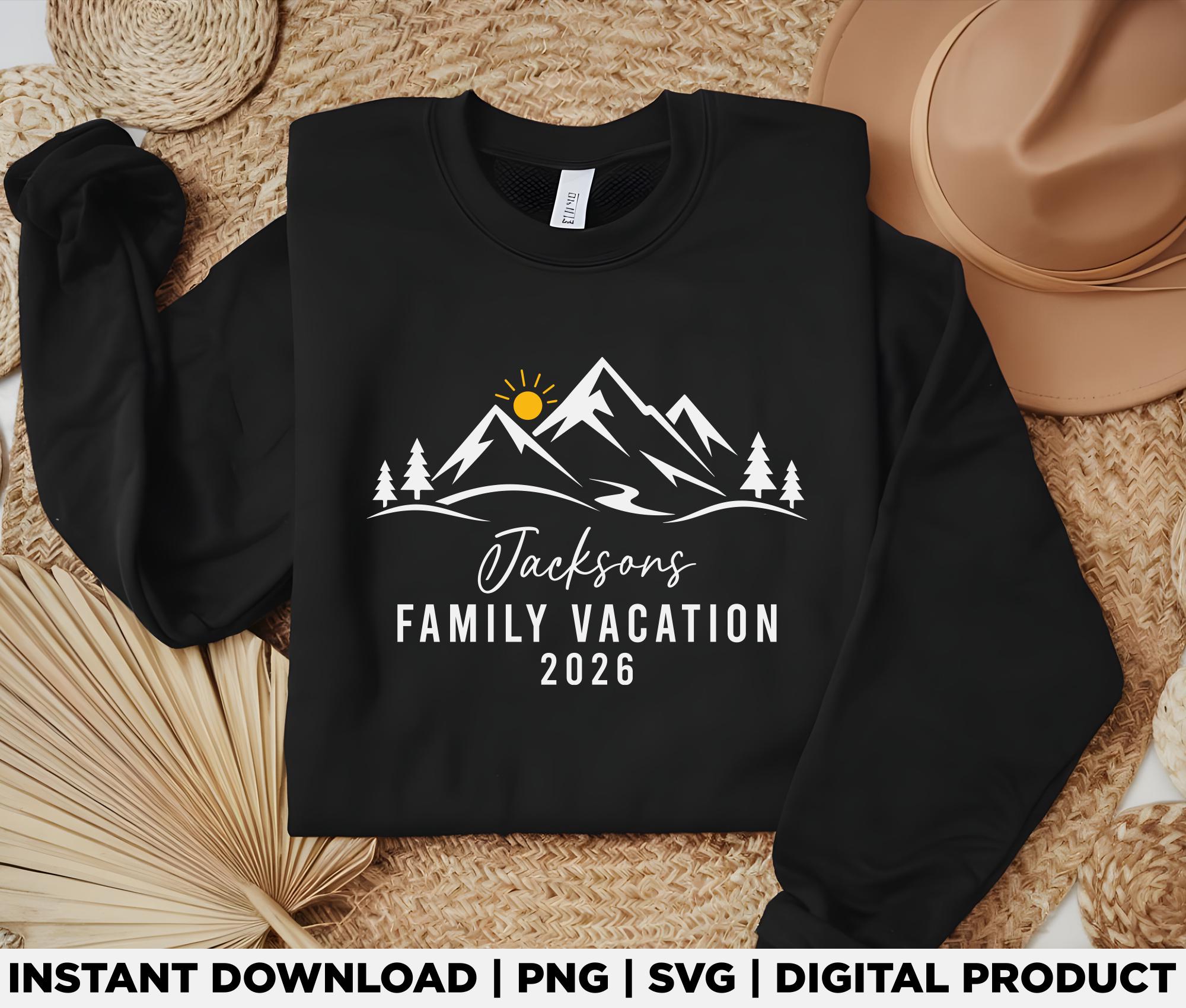 Custom Family Vacation Svg Png, Personalized Family Trip Shirt Design ...