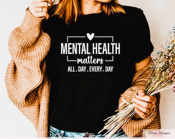 Mental health matters all day every day svg, png, eps, pdf, dxf, design for t shirts, mugs, stickers, and more