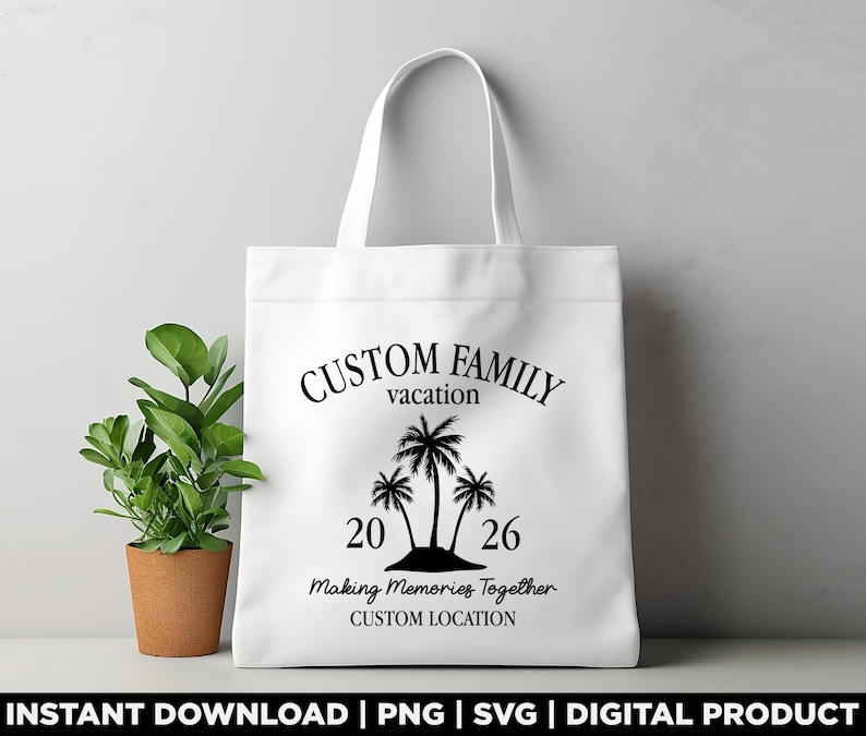 Custom Family Vacation 2026 Svg Png, Personalized Matching Trip Shirt ...