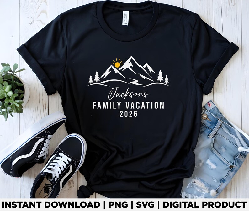 Custom Family Vacation Svg Png, Personalized Family Trip Shirt Design ...