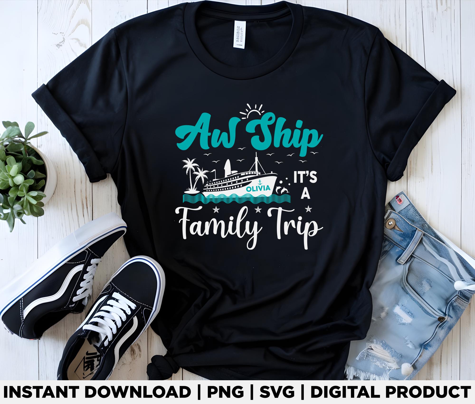Custom Family Cruise Trip Svg Png, Personalized AW Ship Vacation Design ...