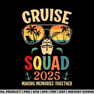 Cruiseploeg 2025 SVG, familiecruise, vakantie png, familiecruise trip matching, familievakantie 2025 SVG-cadeau, cruiseschip png