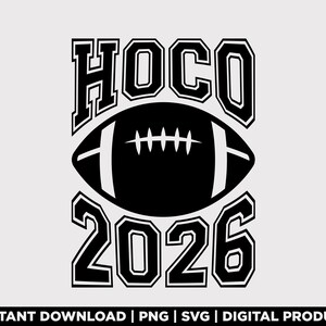 HOCO 2026 Svg Png, Diseño de camiseta de bienvenida, Gráfico de baile de preparatoria, Bienvenida 2026 Svg, Vibraciones de bienvenida Svg, Descarga digital